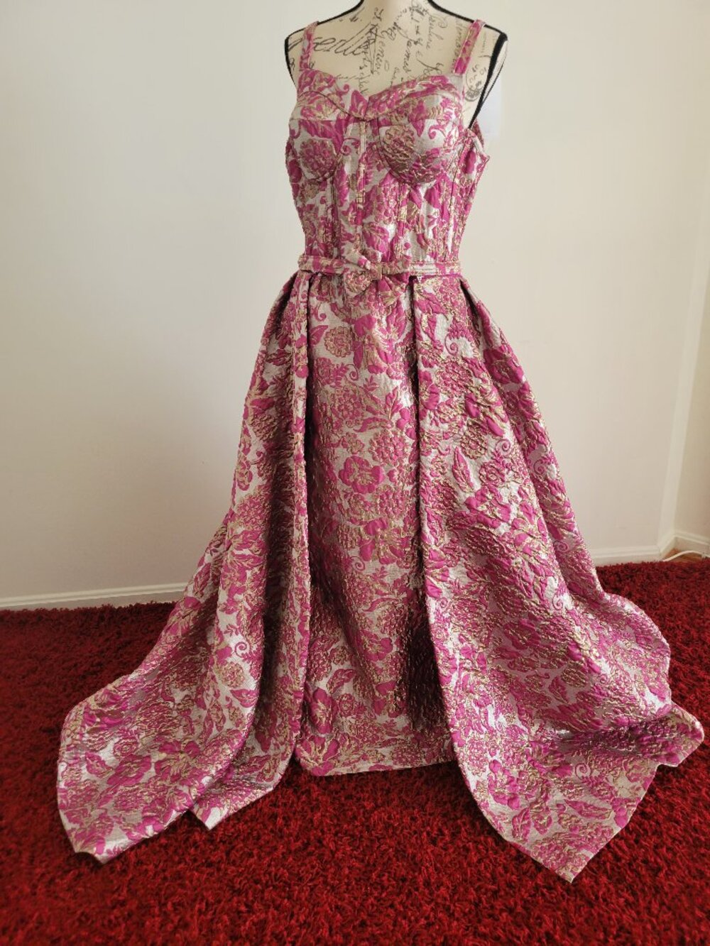 Formal Gown with Detachable Overskirt